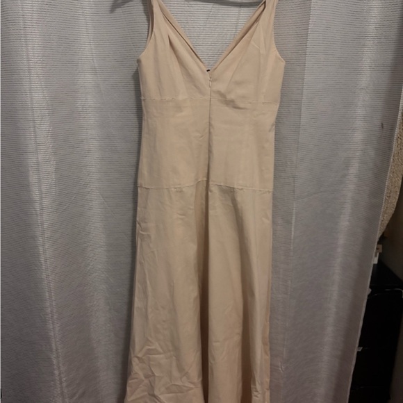 ZARA Cream Maxi Dress - Picture 8 of 9